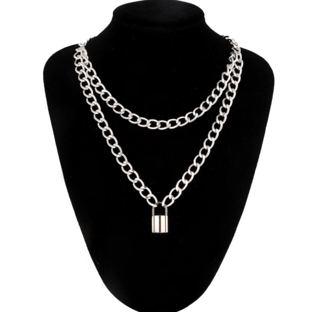 2 piece lock necklace